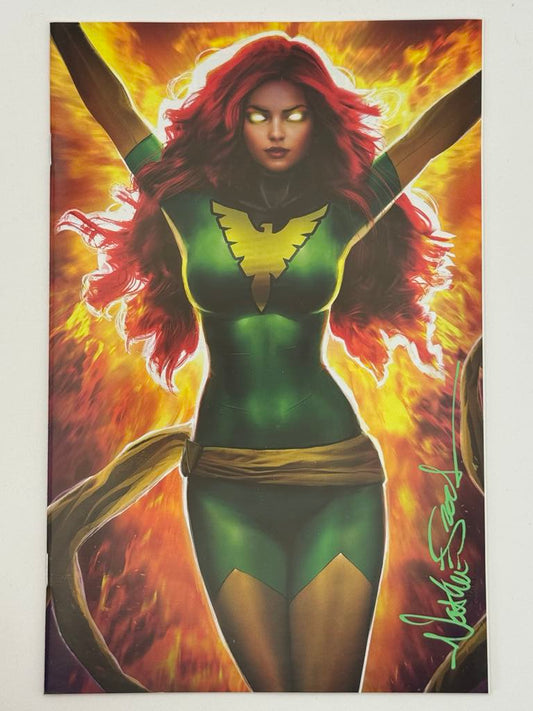 [SIGNED W/ COA] X-MEN #101 FACSIMILE EDITION UNKNOWN COMICS NATHAN SZERDY EXCLUSIVE GREEN VIRGIN VAR [IN STOCK]