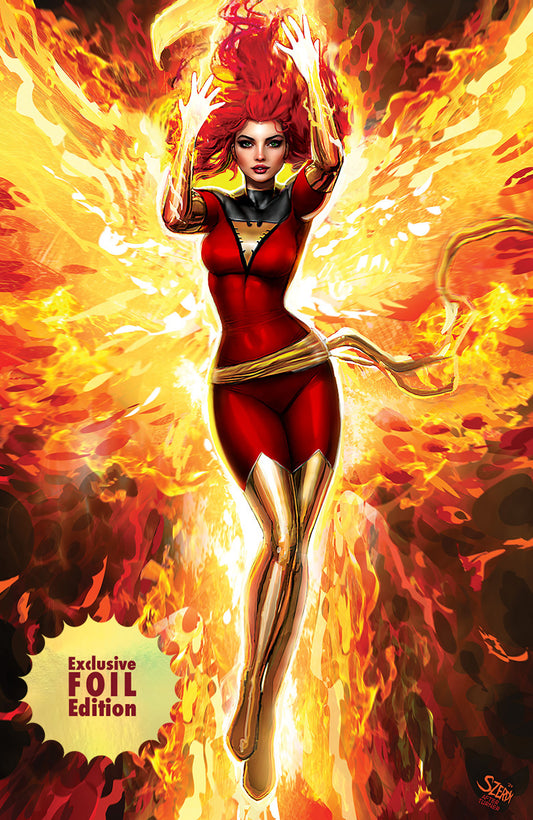 [SIGNED W/ COA] [FOIL] PHOENIX #4 NYCC UNKNOWN COMICS NATHAN SZERDY EXCLUSIVE VIRGIN VAR [IN STOCK]