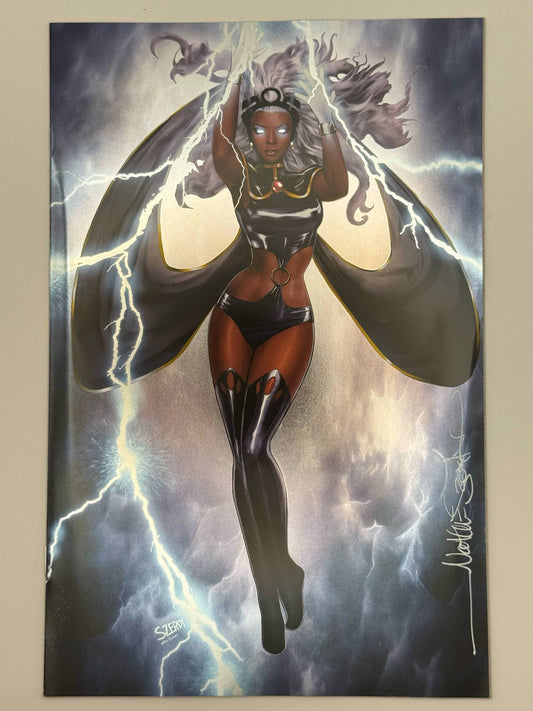 [SIGNED W/ COA] [FOIL] STORM #2 UNKNOWN COMICS NATHAN SZERDY EXCLUSIVE VIRGIN VAR [IN STOCK]