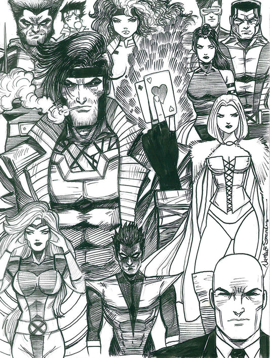 INVINCIBLE IRON MAN #10 BACKGROUND ART By Nathan Szerdy [ORIGINAL ART]
