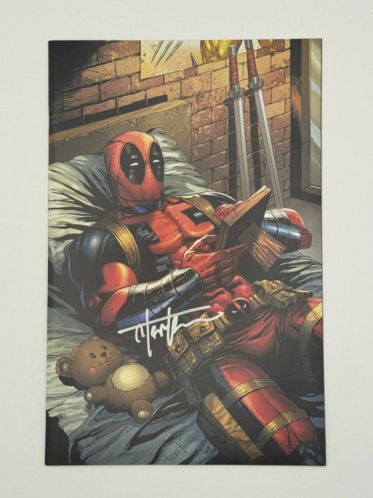 [SIGNED W/ COA] DEADPOOL & WOLVERINE: WWIII #1 UNKNOWN COMICS TYLER KIRKHAM EXCLUSIVE VIRGIN VAR [IN STOCK]