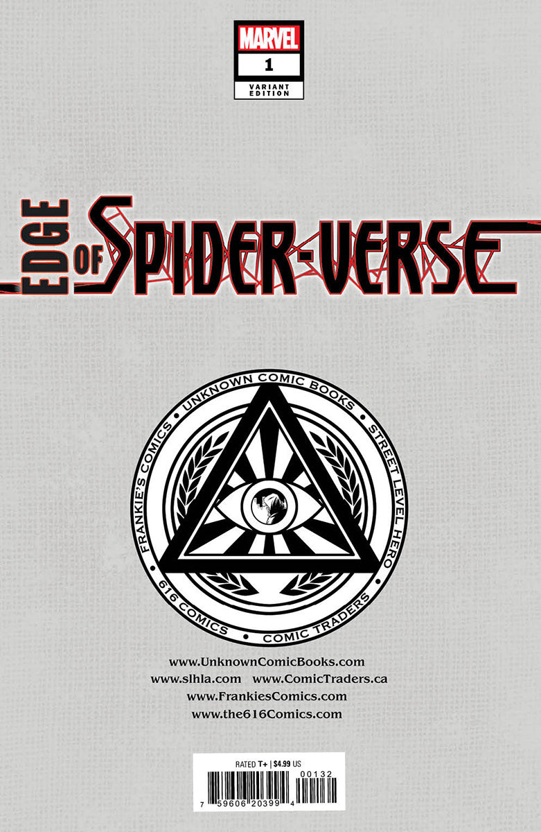 SIGNED W/ COA EDGE OF SPIDER-VERSE #1 UNKNOWN COMICS TYLER KIRKHAM EXCLUSIVE VIRGIN VAR (04/26/2023)