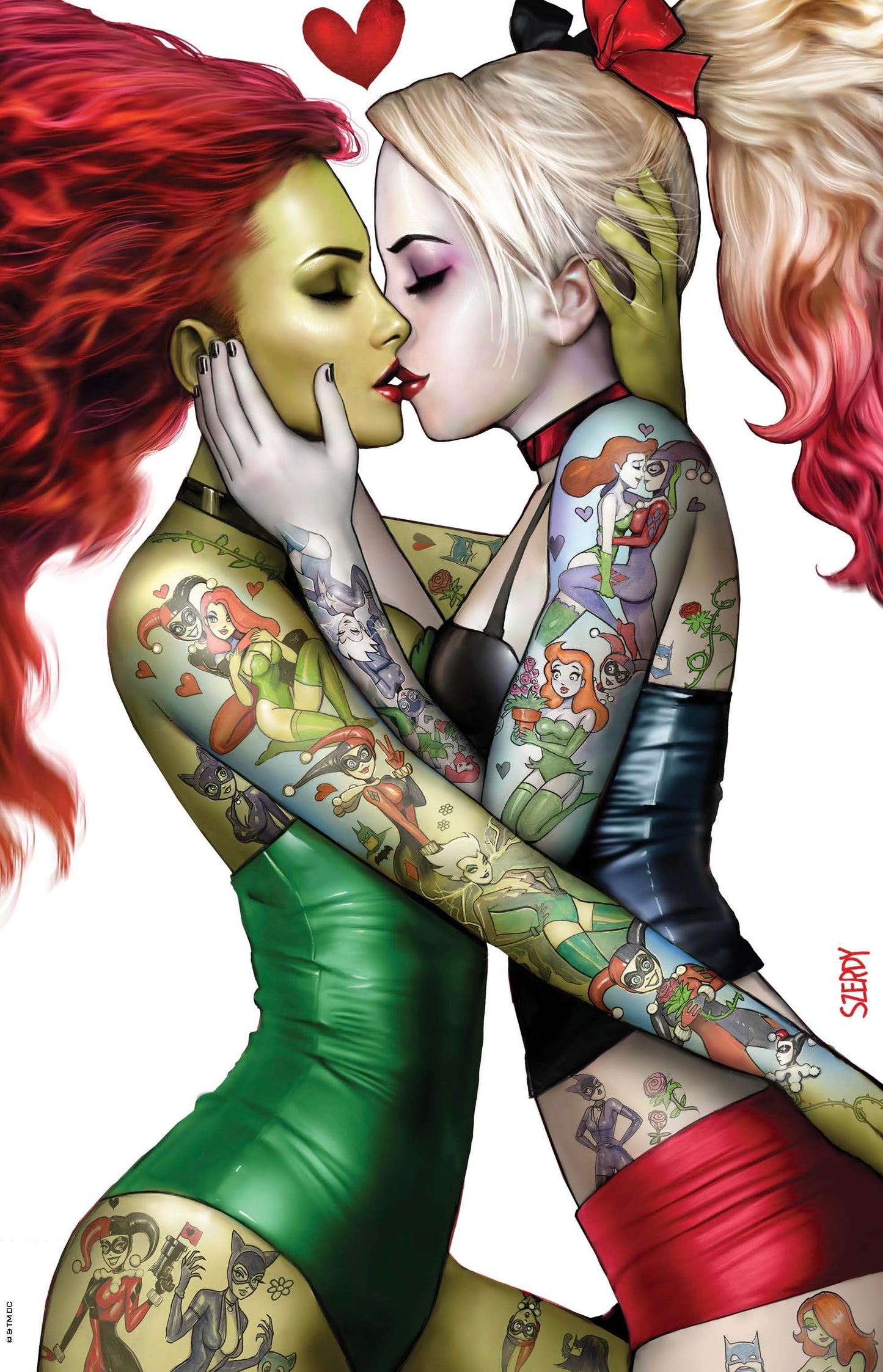 [SIGNED W/ COA] [FOIL] HARLEY QUINN #31 NATHAN SZERDY (616) EXCLUSIVE IVY TATTOO FOIL VIRGIN VAR (08/16/2023)