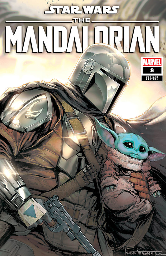 SIGNED W/ COA STAR WARS: THE MANDALORIAN #8 UNKNOWN COMICS TYLER KIRKHAM EXCLUSIVE VAR (11/29/2023)